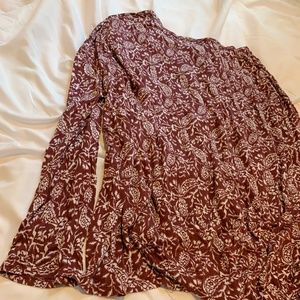 Purple Printed Long Sleeve